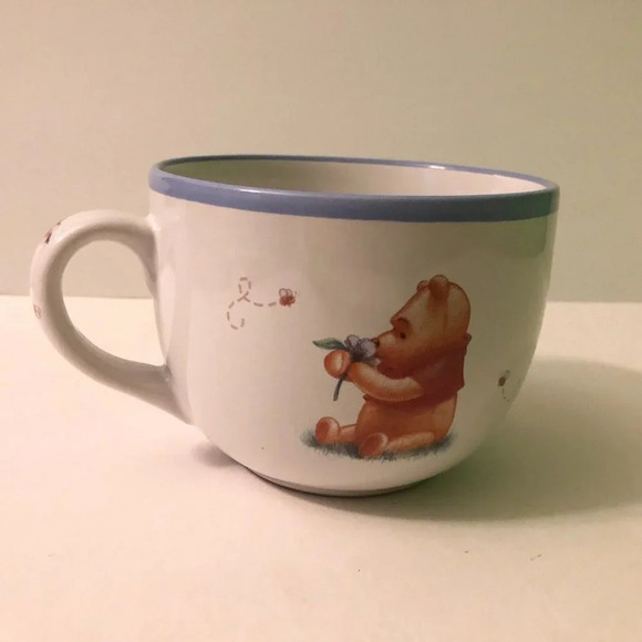 Vintage Winnie The Pooh Large Soup  Mug Simply Pooh Disney Coffee Cup - Picture 1 of 13